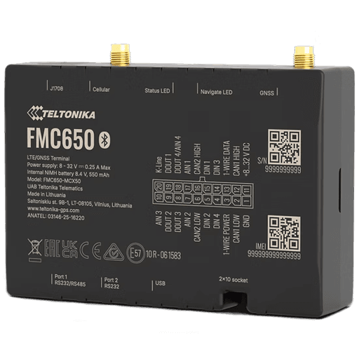 Professional tachograph-enabled fleet tracker