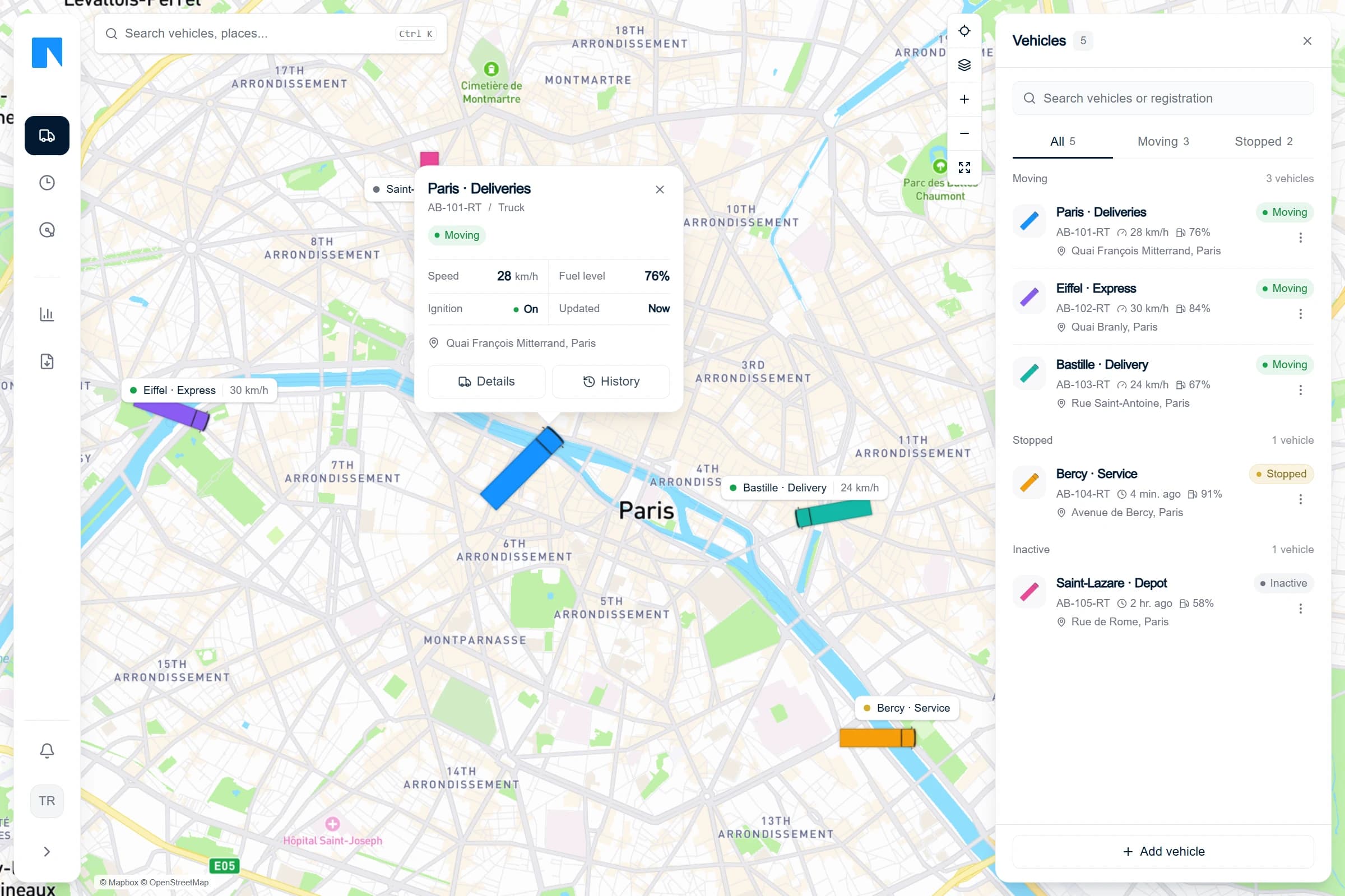 Retraker screenshot